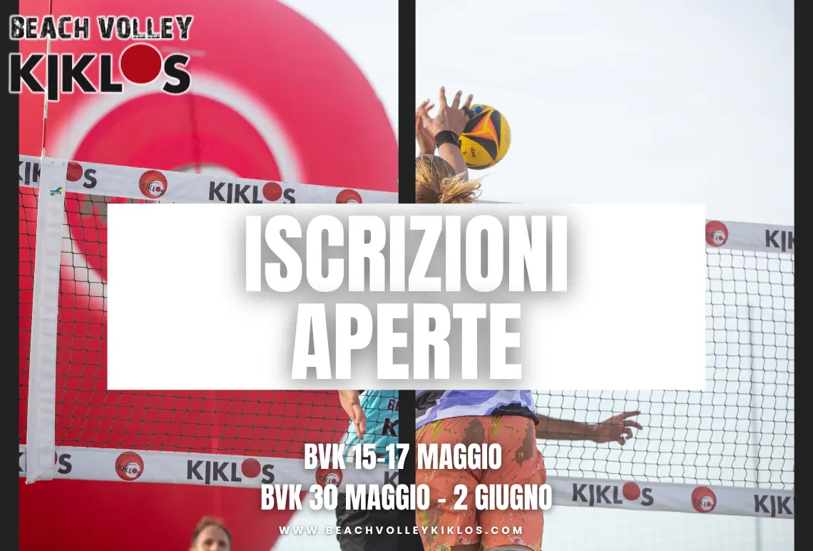 Beach Volley Kiklos 2026 ISCRIZIONI APERTE